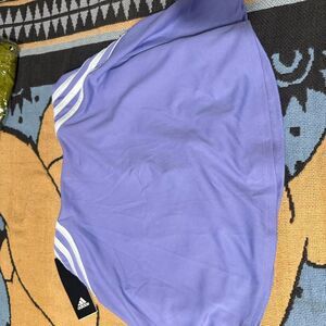 Adidas Women's Grey and Black Shorts